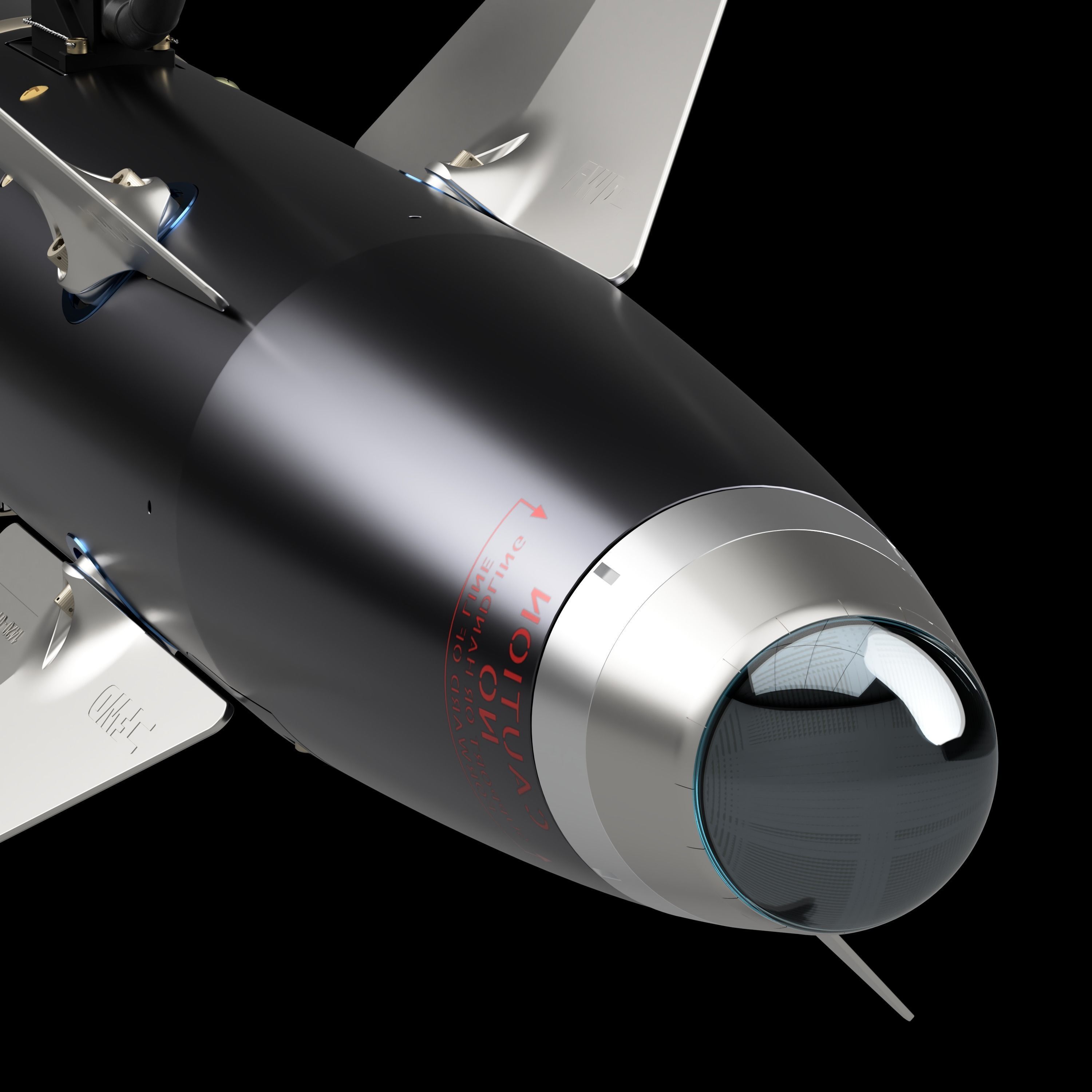 AIM-9L Sidewinder  - Extreme Detail- 3D Print Ready 3D print model_5