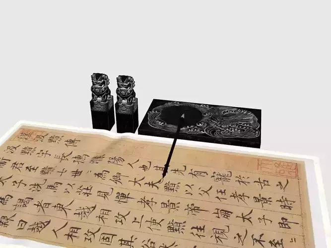 Four treasures of Chinese style study