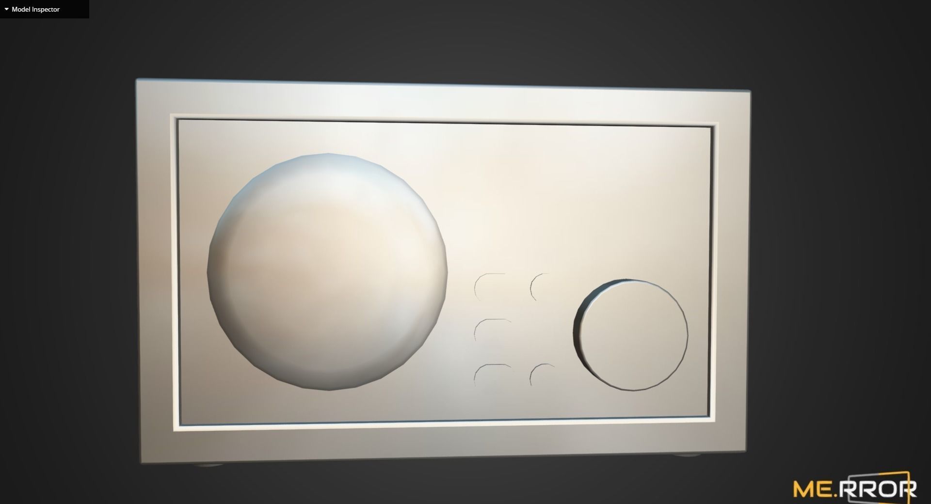 Game Ready Wooden Speaker 3D model_8