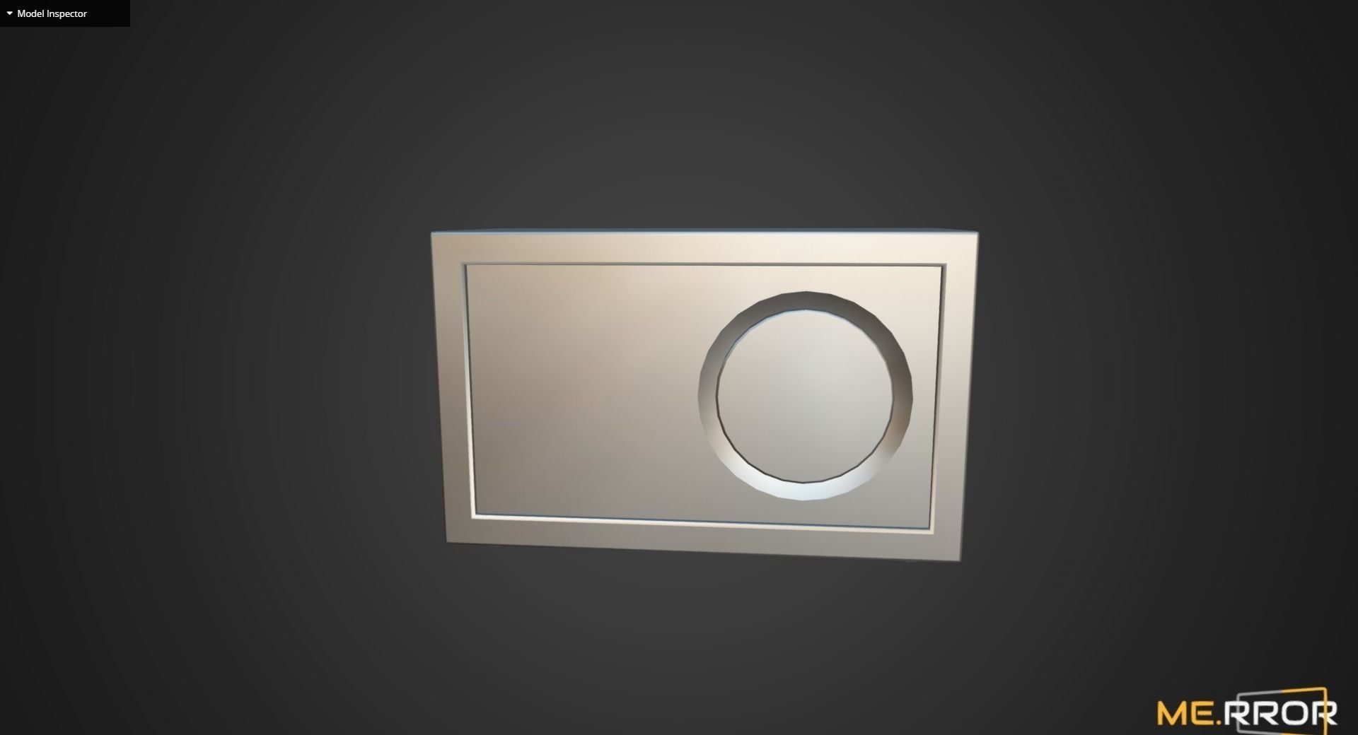 Game Ready Wooden Speaker 3D model_10