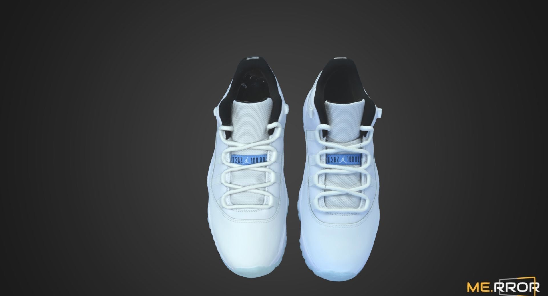 Light Blue Running Shoes 3D model_4