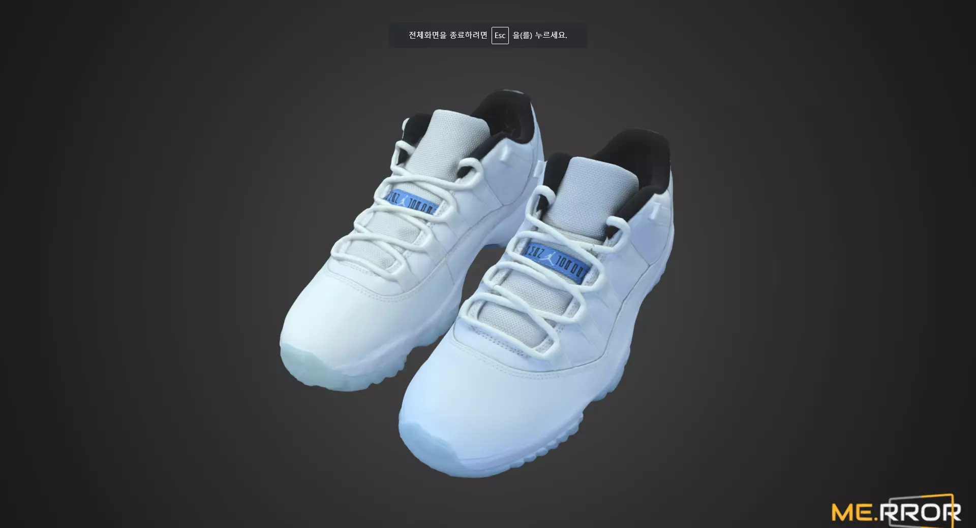 Light Blue Running Shoes 3D model_0