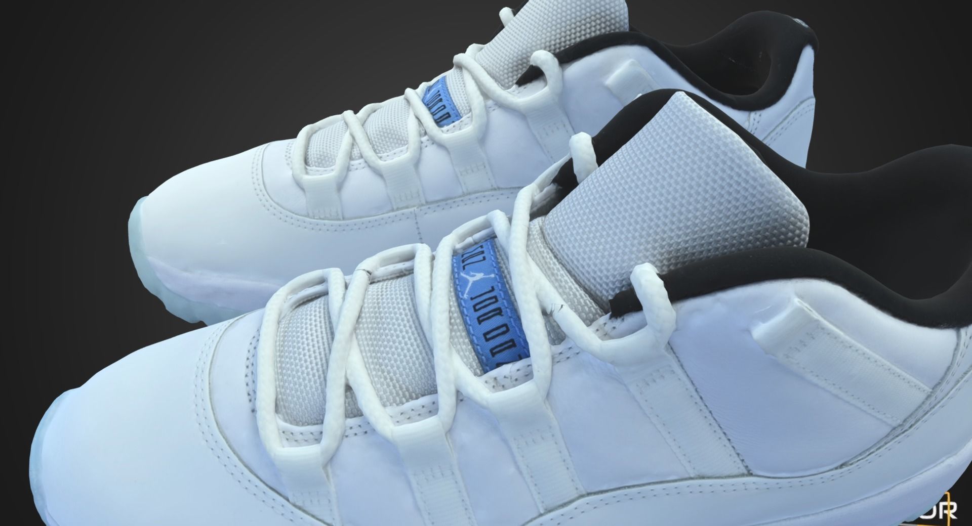 Light Blue Running Shoes 3D model_6