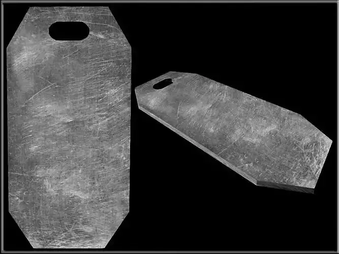 Identification tag 02 - 1 Hole