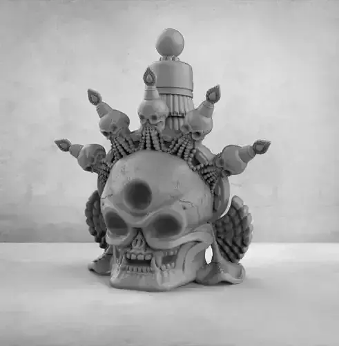 Skull Citipati skull 3d model for 3d printing 3D print model 3D print model