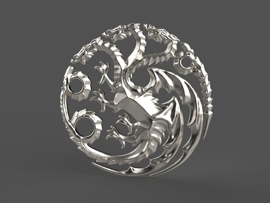 logo the Game of Thrones 3d model for 3d printing 3D print model 3D print model_27