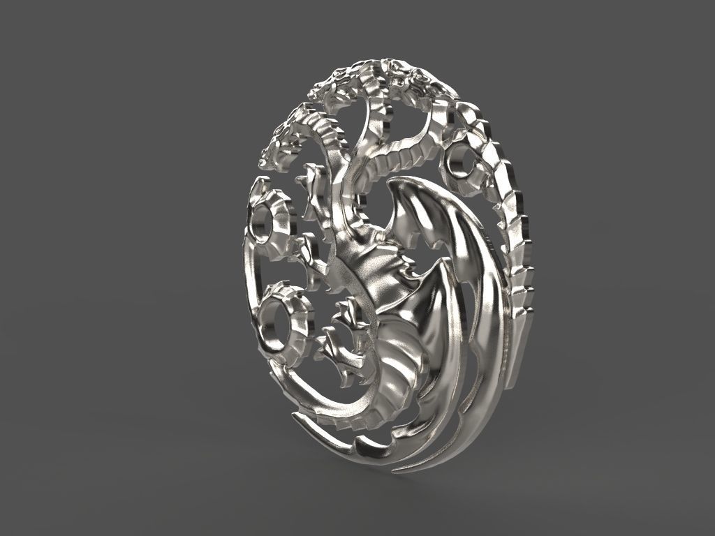 logo the Game of Thrones 3d model for 3d printing 3D print model 3D print model_28
