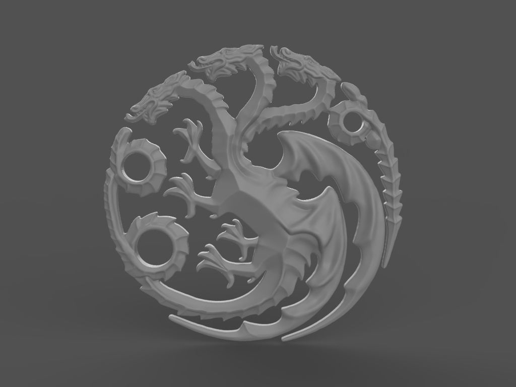 logo the Game of Thrones 3d model for 3d printing 3D print model 3D print model_25