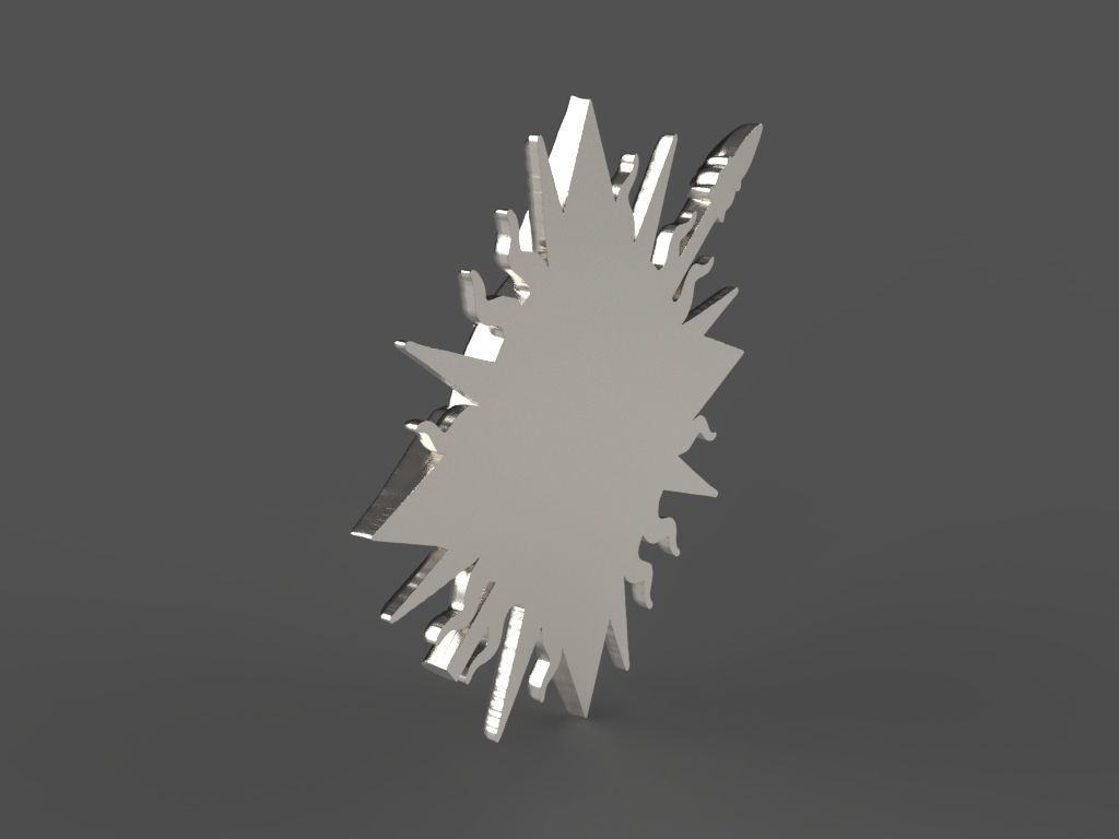 logo the Game of Thrones 3d model for 3d printing 3D print model 3D print model_19