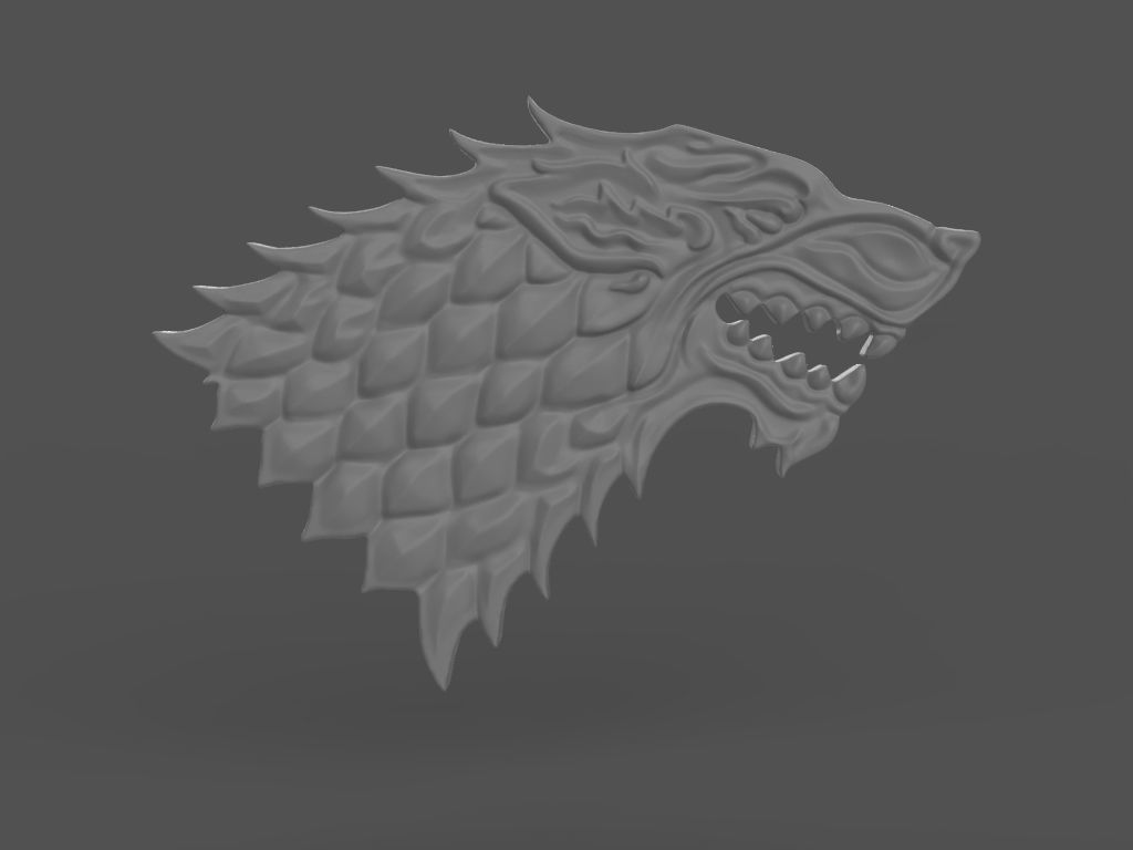logo the Game of Thrones 3d model for 3d printing 3D print model 3D print model_20