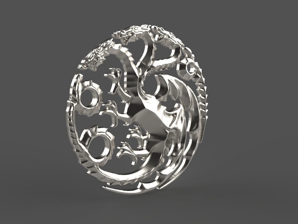 logo the Game of Thrones 3d model for 3d printing 3D print model 3D print model_26