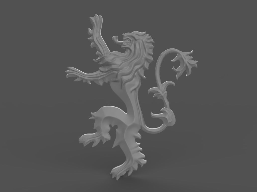 logo the Game of Thrones 3d model for 3d printing 3D print model 3D print model_10