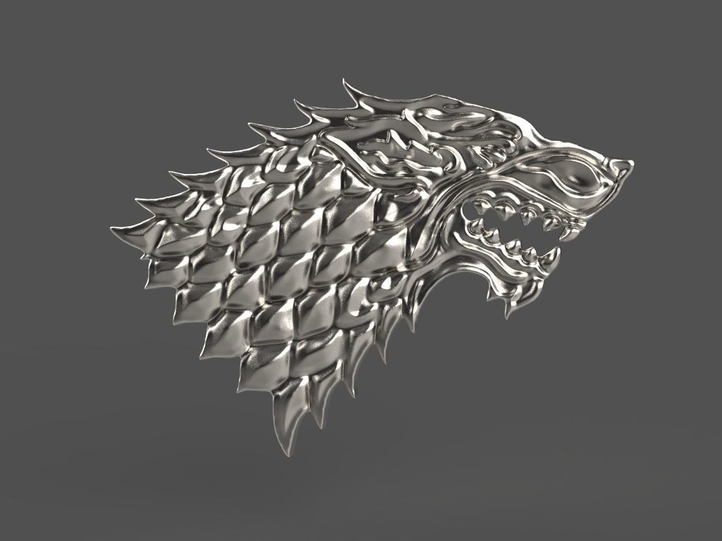 logo the Game of Thrones 3d model for 3d printing 3D print model 3D print model_22