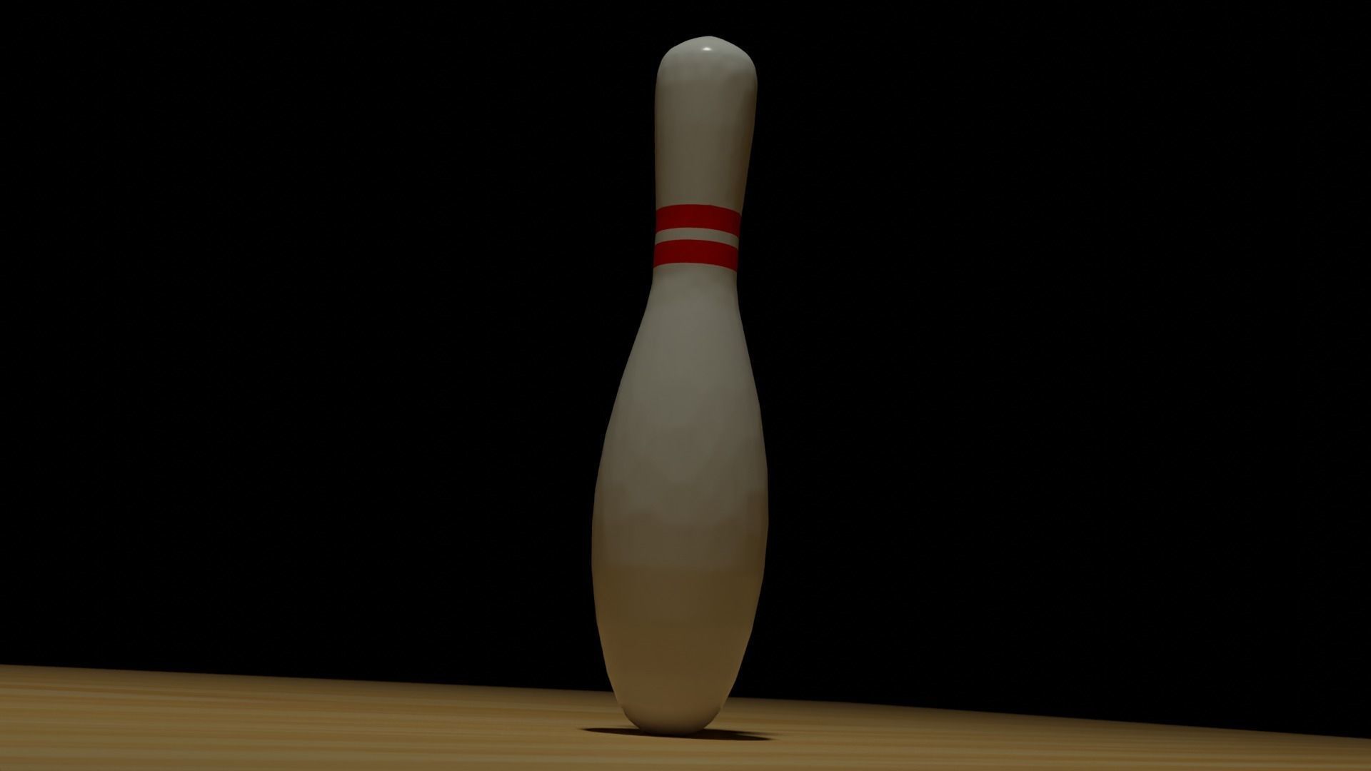 High Quality Bowling Pin Low-poly 3D model_2