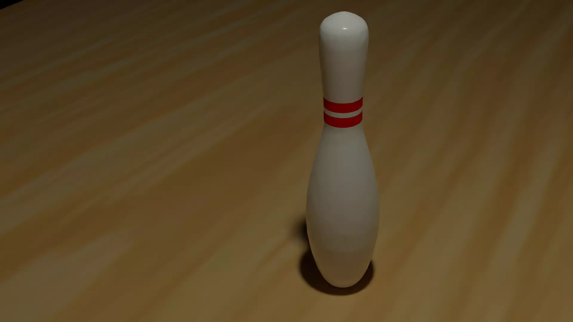 High Quality Bowling Pin Low-poly 3D model_0