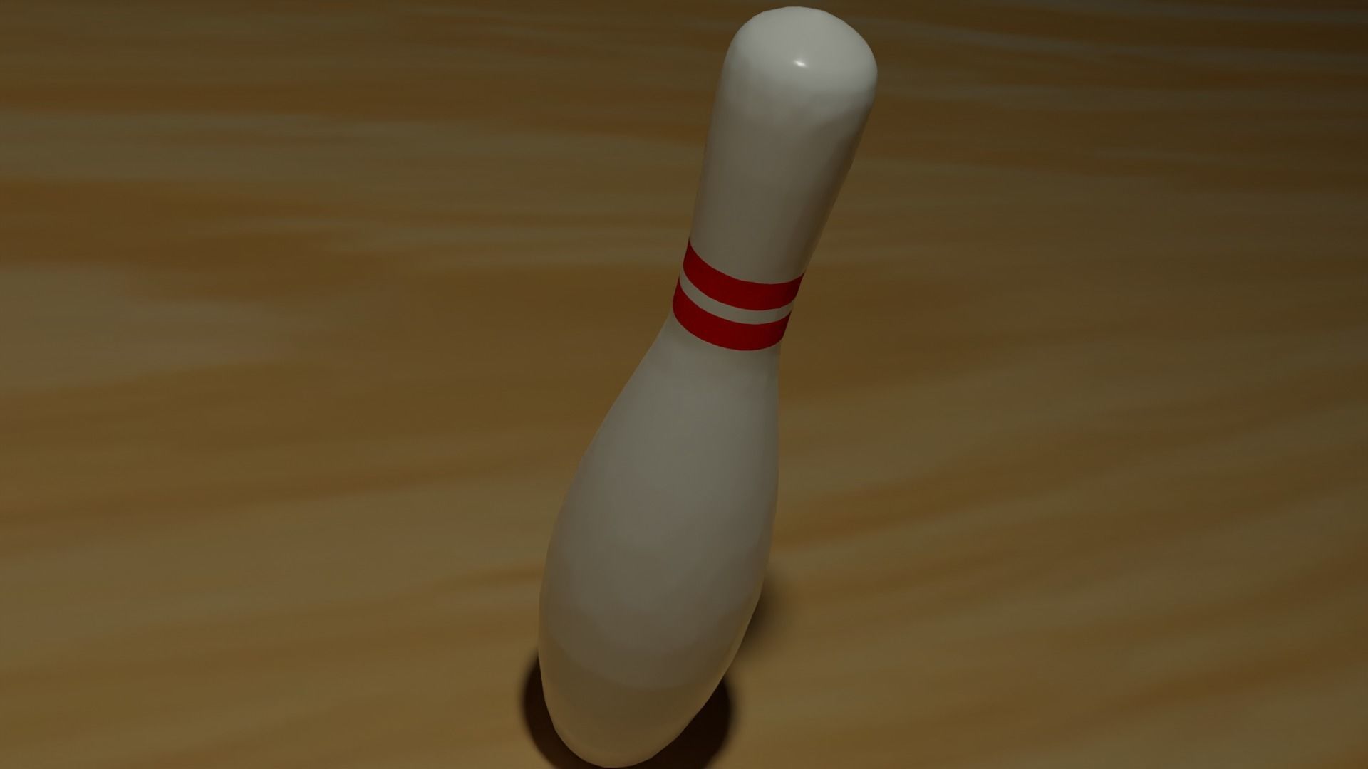 High Quality Bowling Pin Low-poly 3D model_3