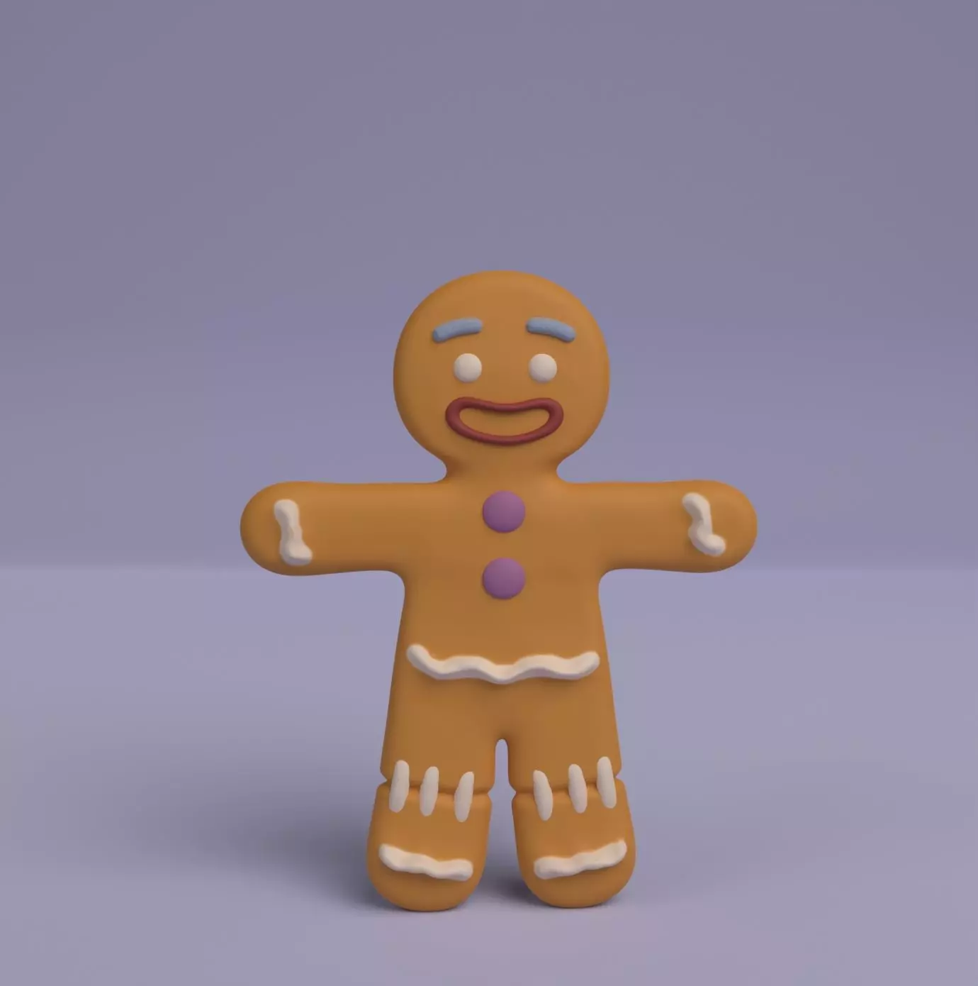 Gingerbread Man Shrek 3D print model_0