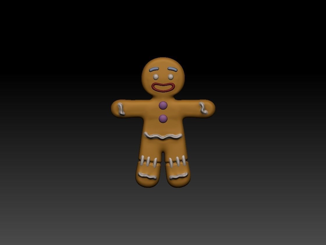 Gingerbread Man Shrek 3D print model_1