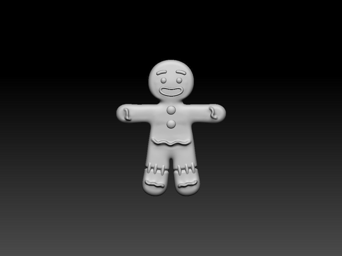 Gingerbread Man Shrek 3D print model_2