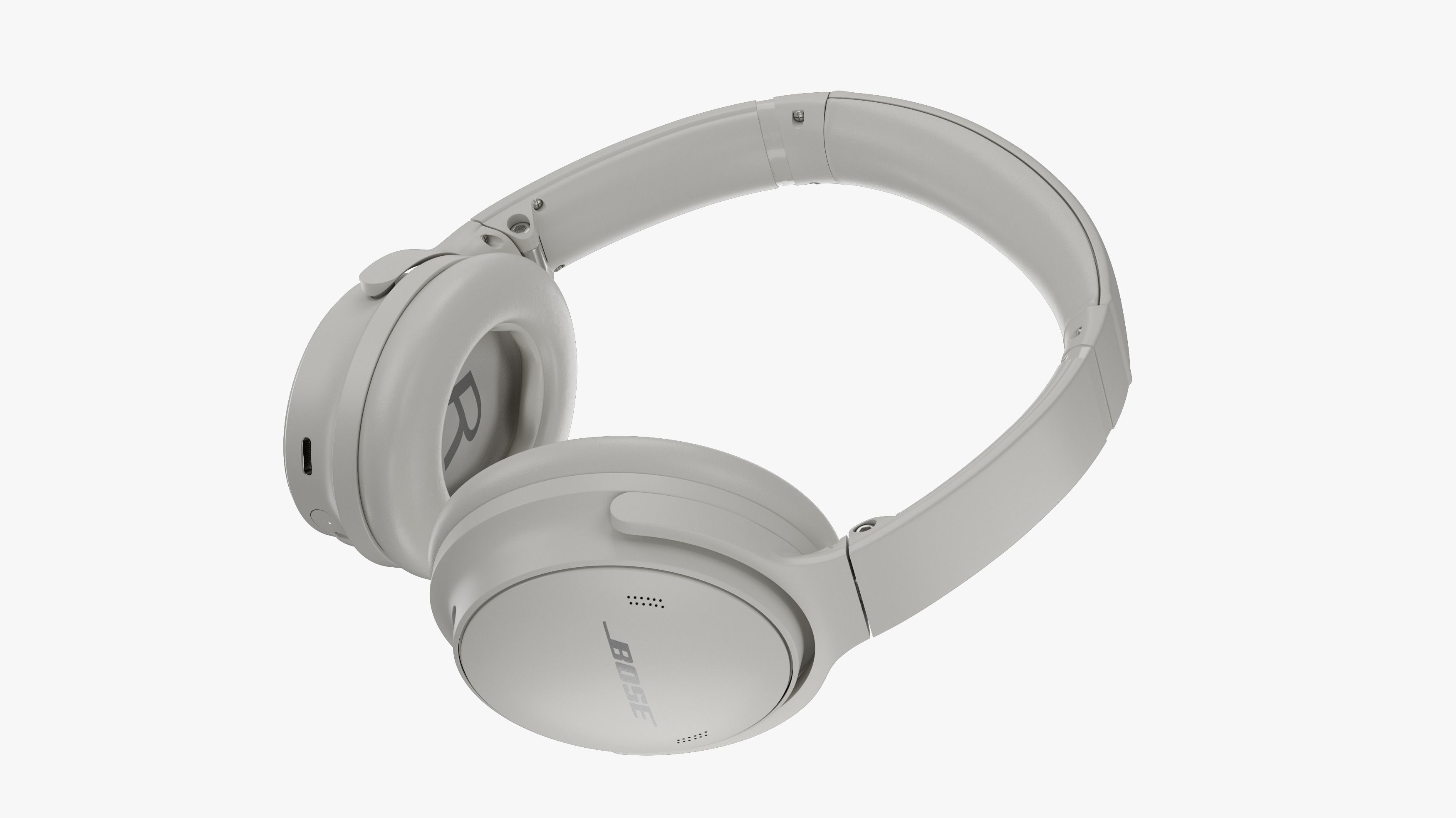 Headphone Bose Quiet Comfort 45 Beige 3D model_10