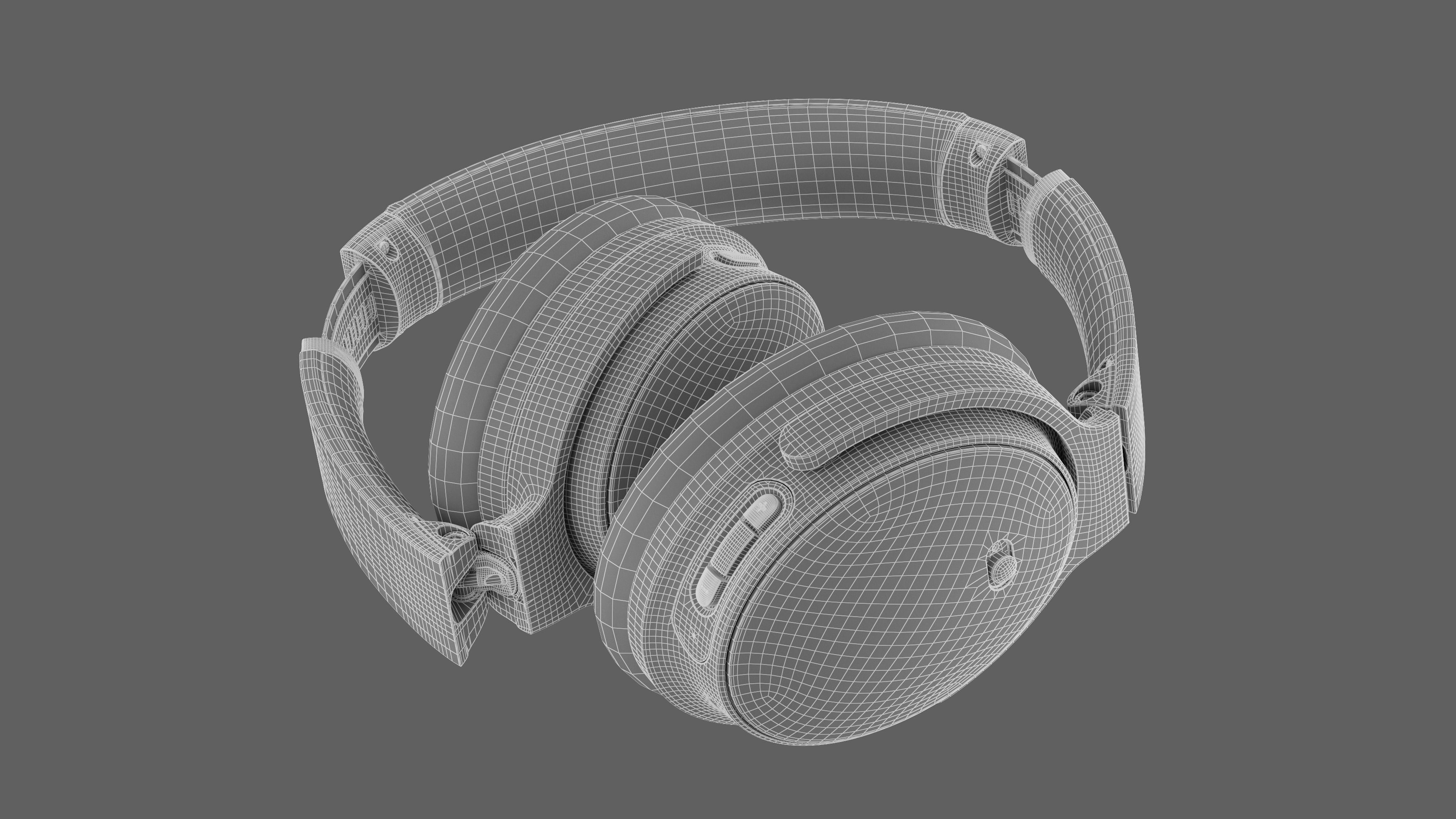 Headphone Bose Quiet Comfort 45 Beige 3D model_33