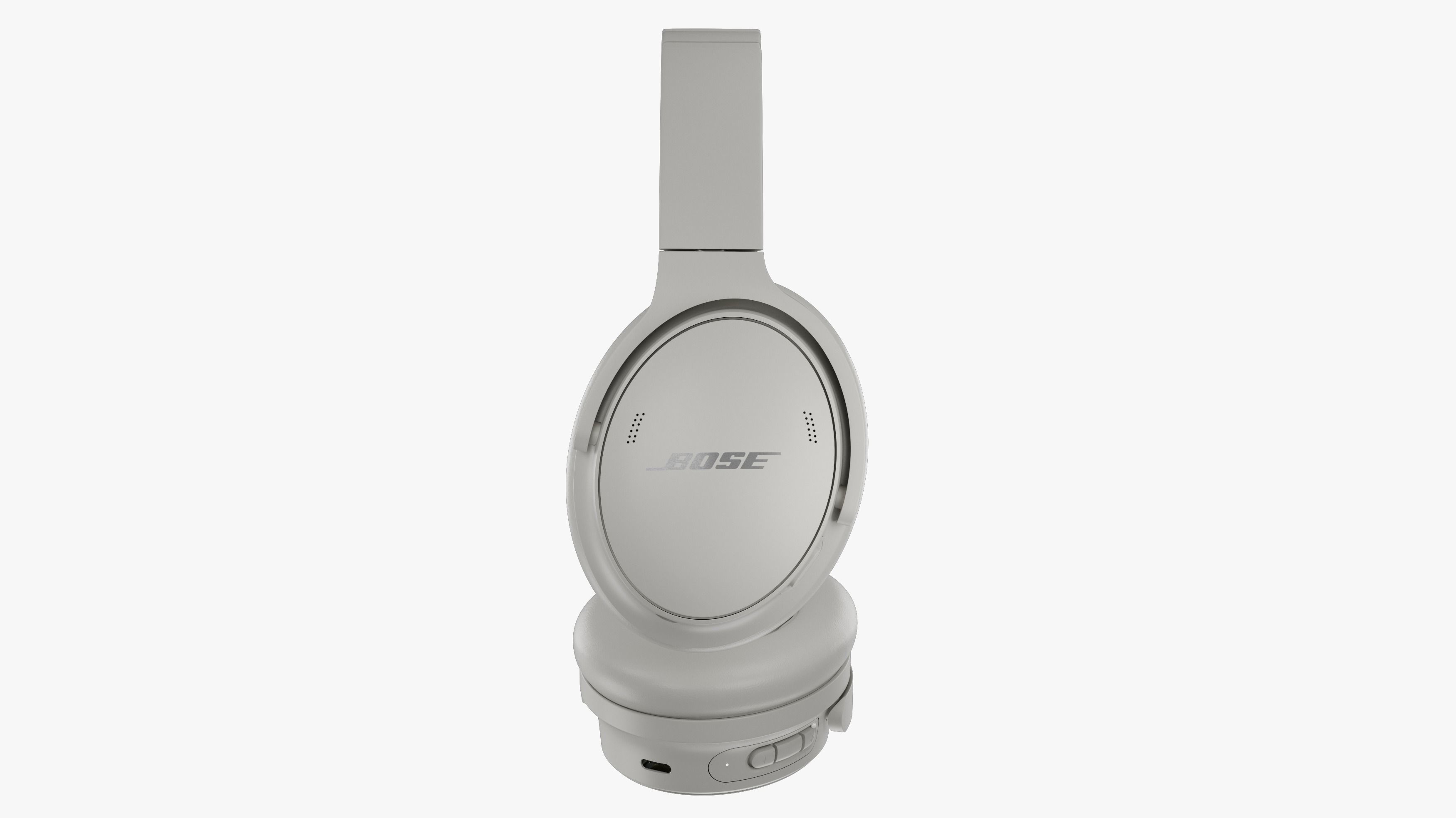 Headphone Bose Quiet Comfort 45 Beige 3D model_11