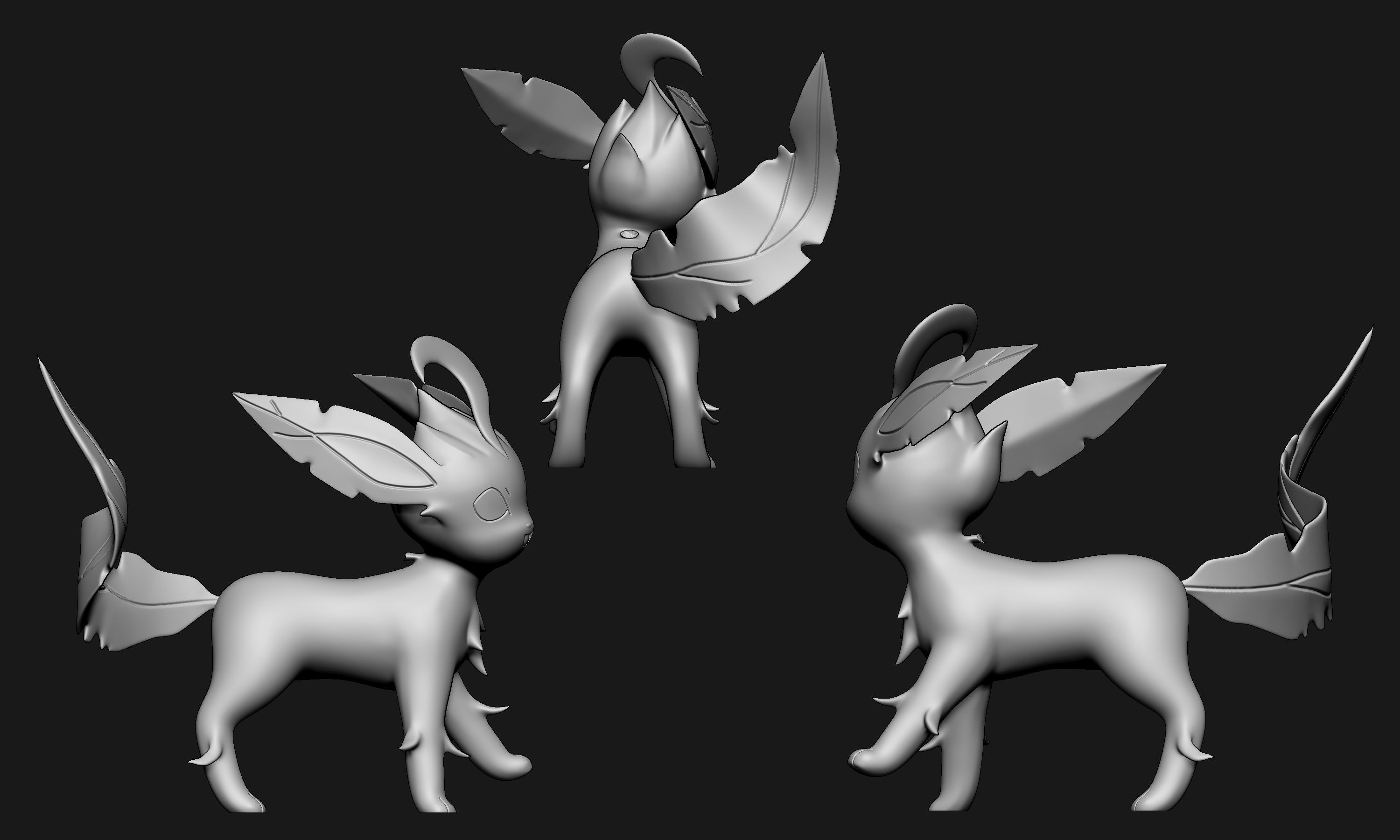 Pokemon - Leafeon New Version 3D print model_6