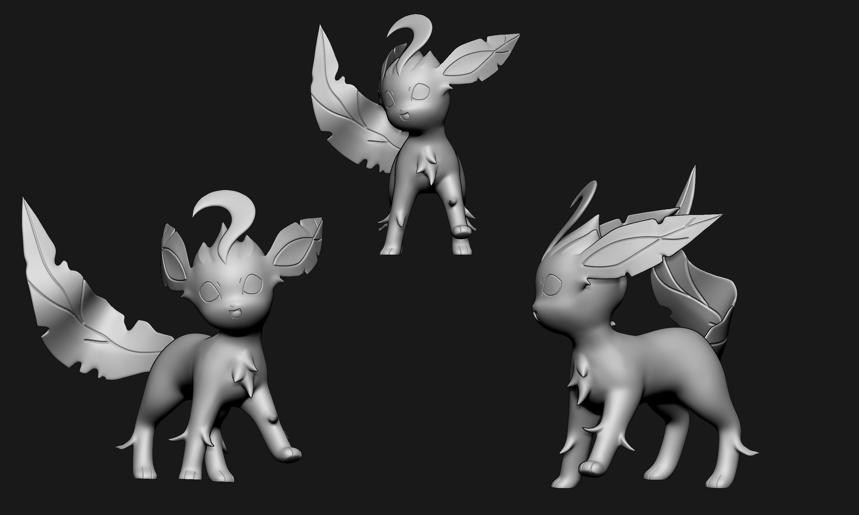 Pokemon - Leafeon New Version 3D print model_5