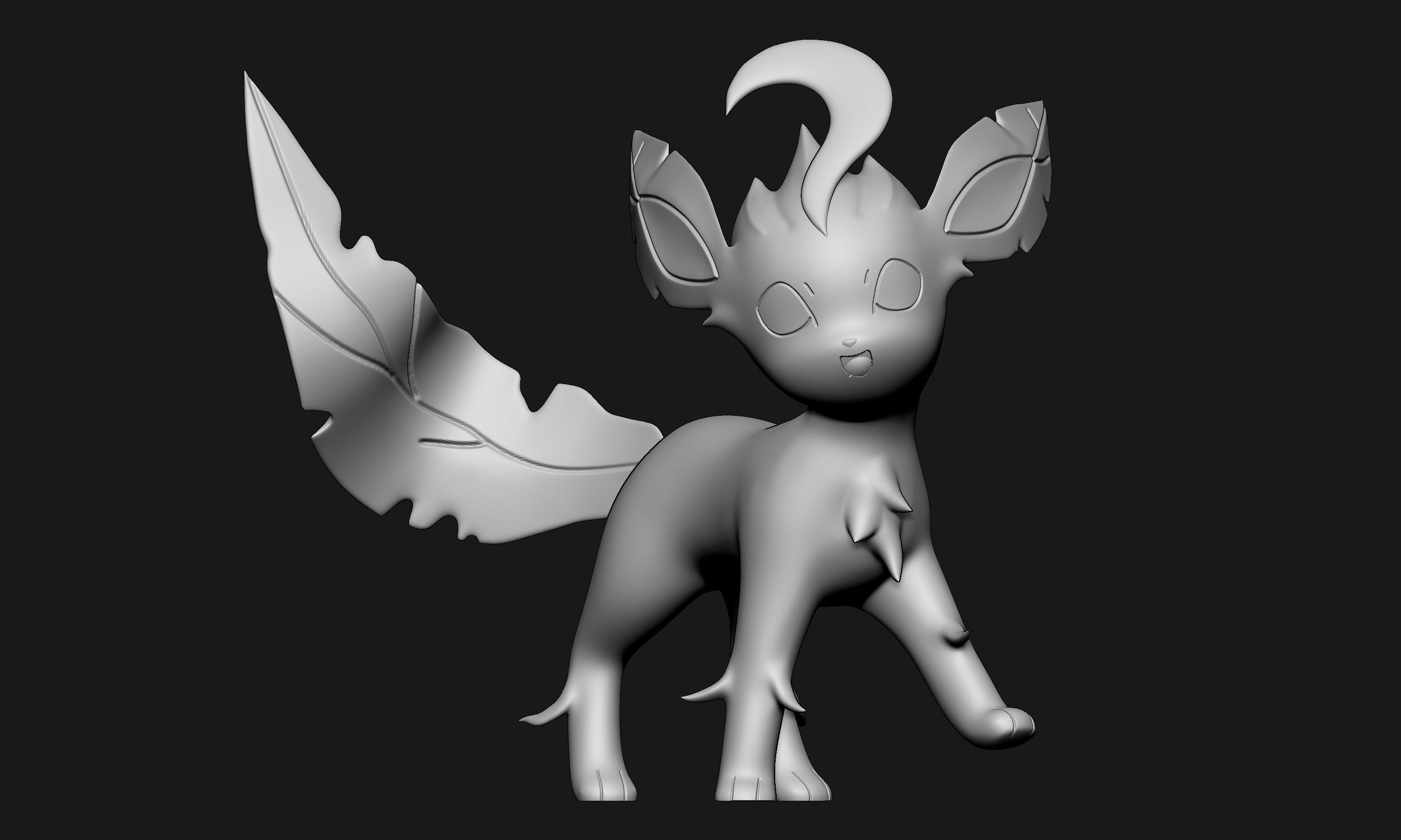 Pokemon - Leafeon New Version 3D print model_4