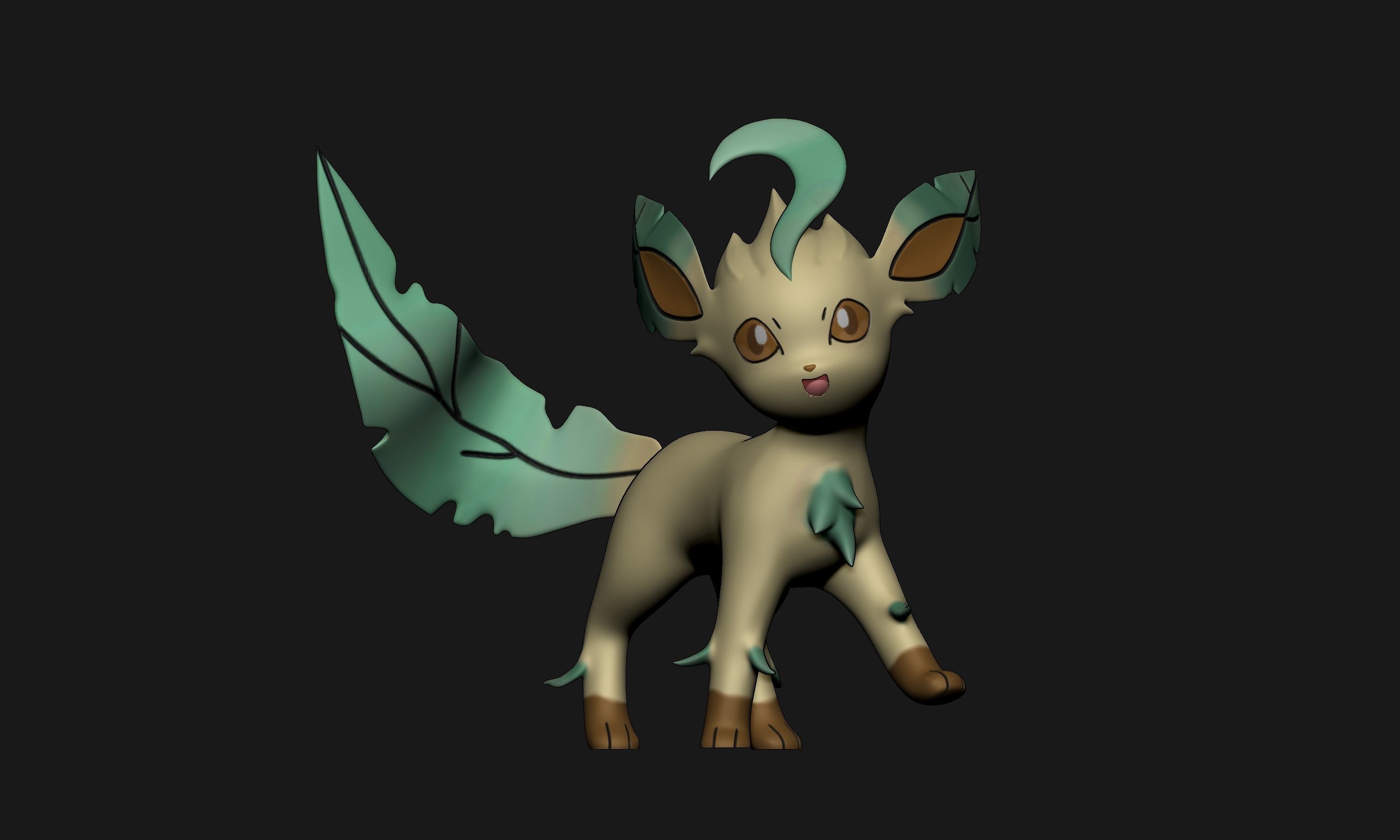 Pokemon - Leafeon New Version 3D print model_1