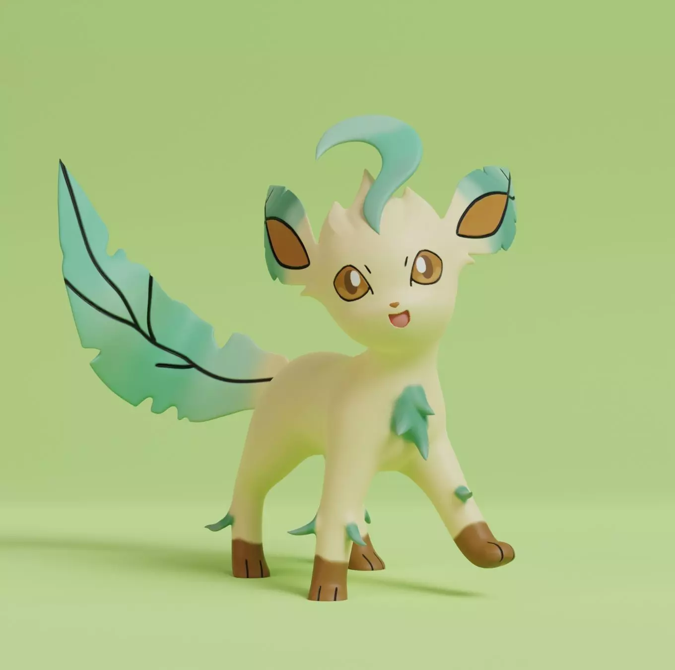 Pokemon - Leafeon New Version 3D print model_0