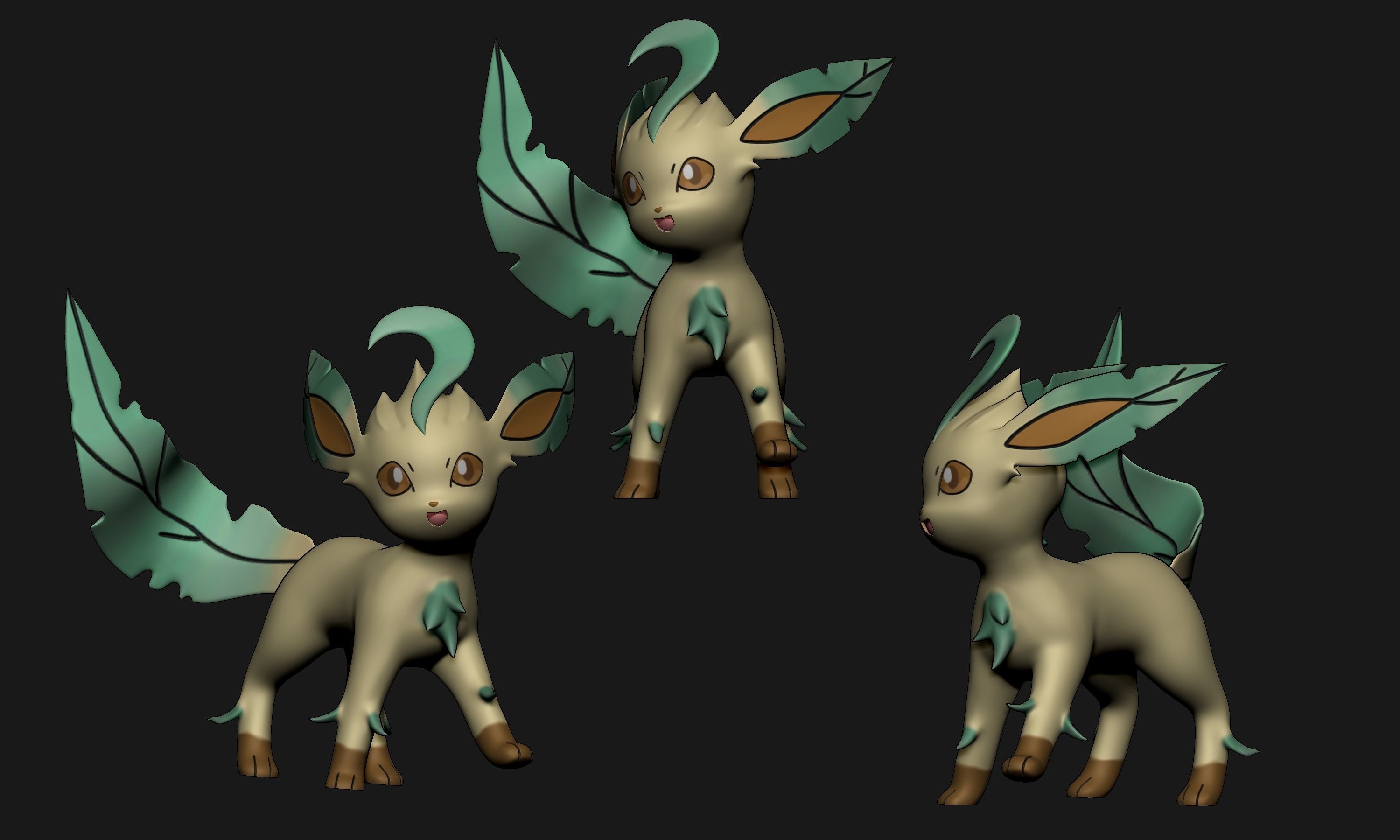 Pokemon - Leafeon New Version 3D print model_2