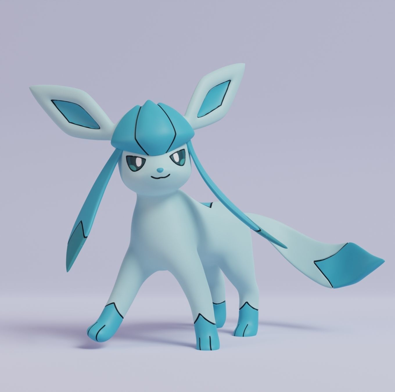 Pokemon - Glaceon New Version 3D model 3D printable | CGTrader