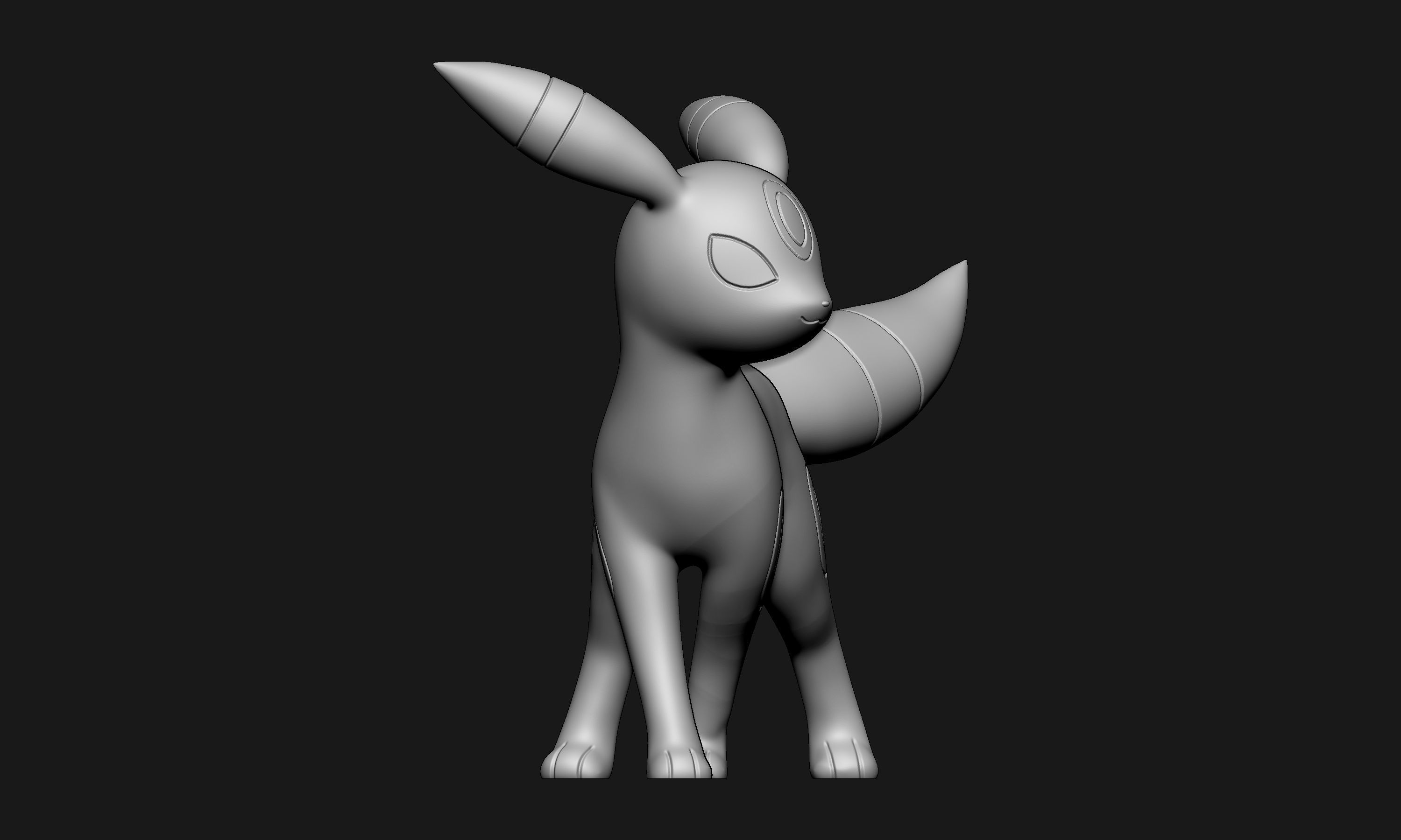 Pokemon - Umbreon New Version 3D print model_4