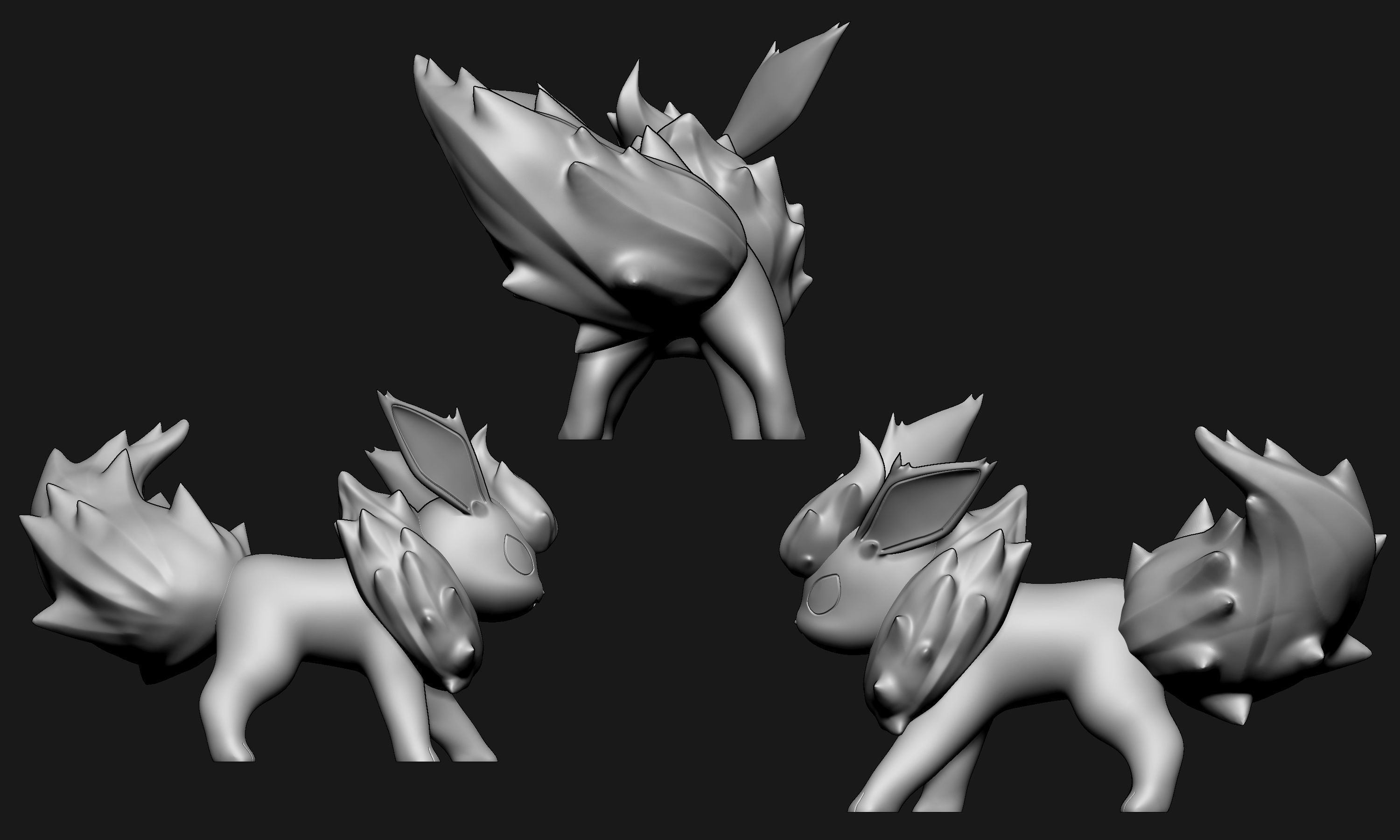 Pokemon - Flareon New Version 3D print model_6