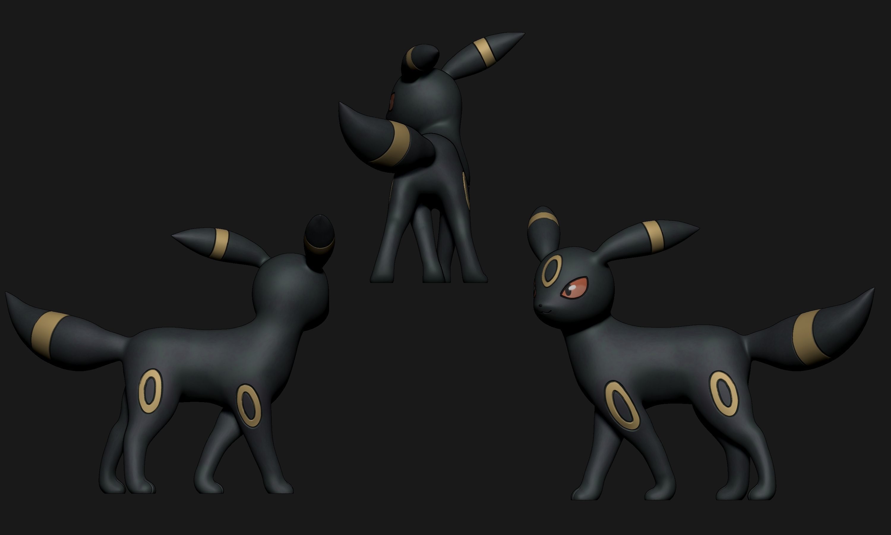 Pokemon - All Eeveelutions New Version 3D print model_27