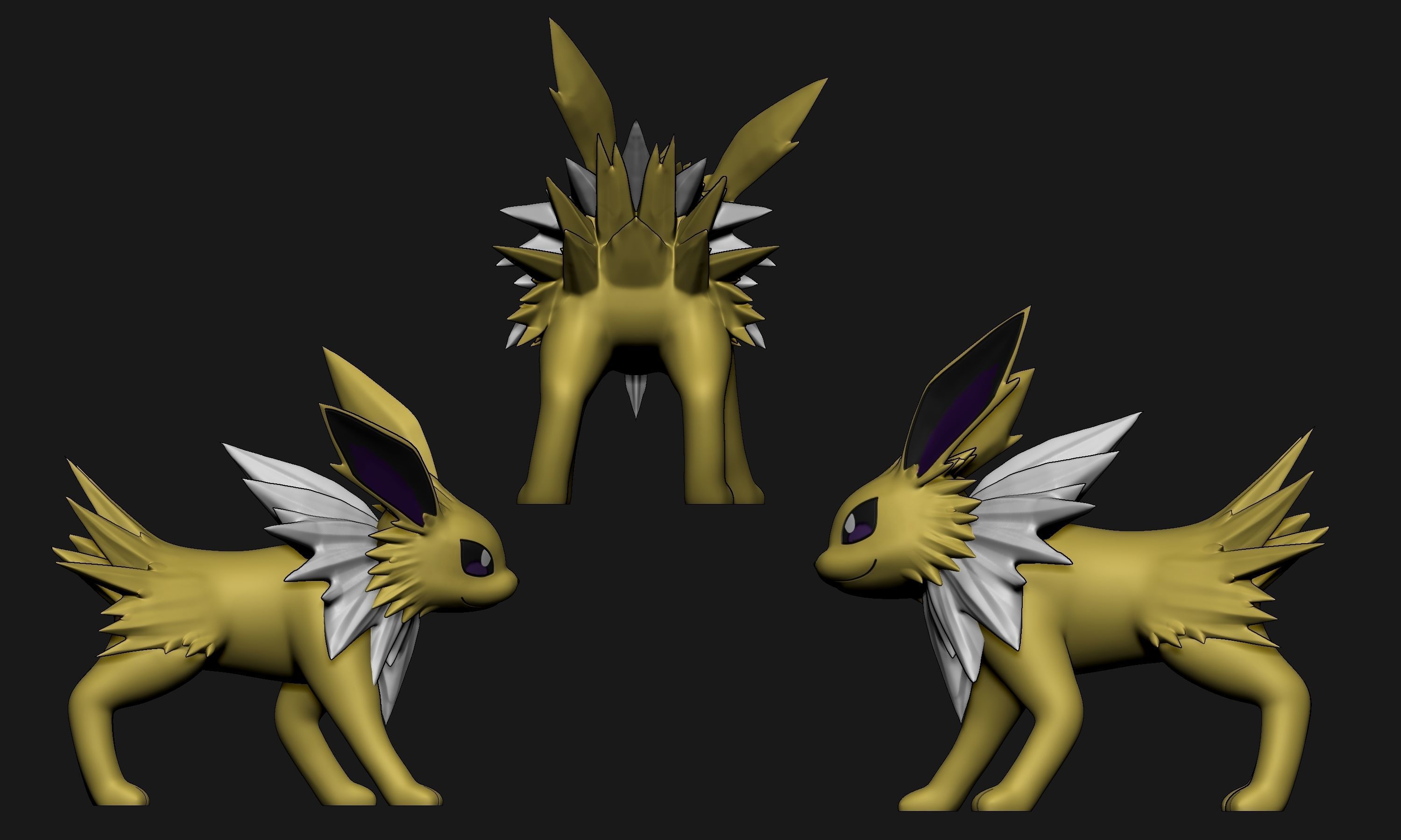 Pokemon - All Eeveelutions New Version 3D print model_9