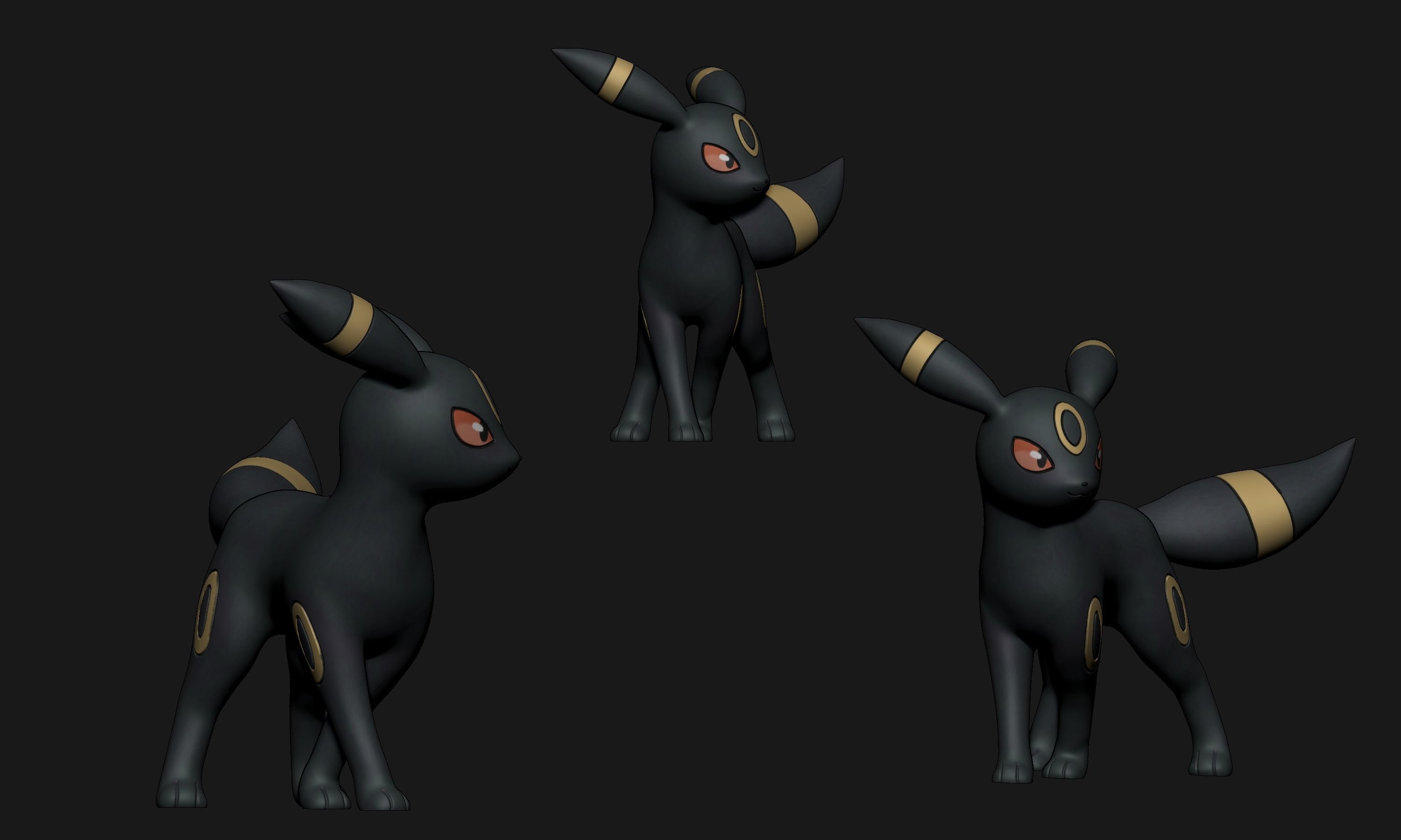 Pokemon - All Eeveelutions New Version 3D print model_26