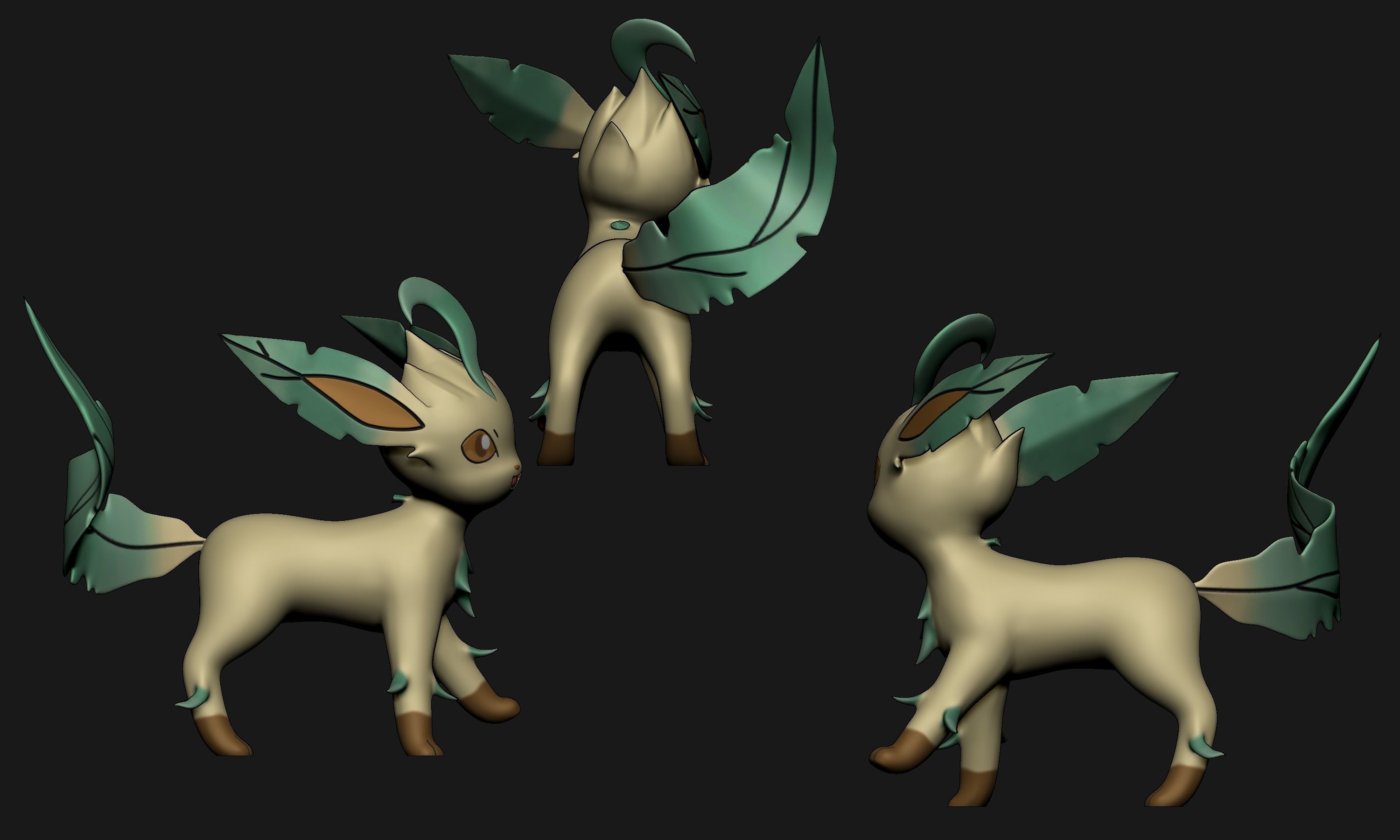 Pokemon - All Eeveelutions New Version 3D print model_20