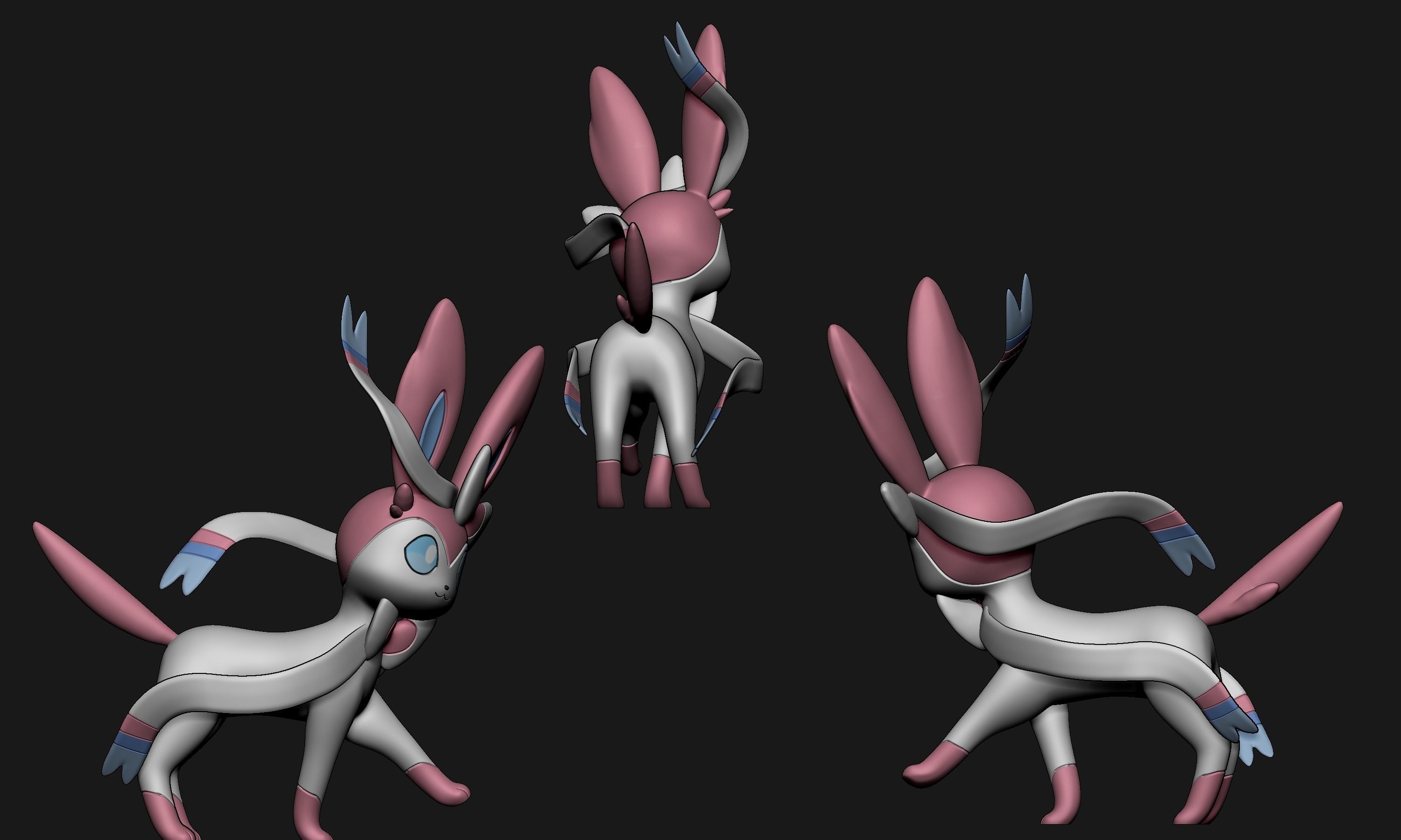Pokemon - All Eeveelutions New Version 3D print model_15