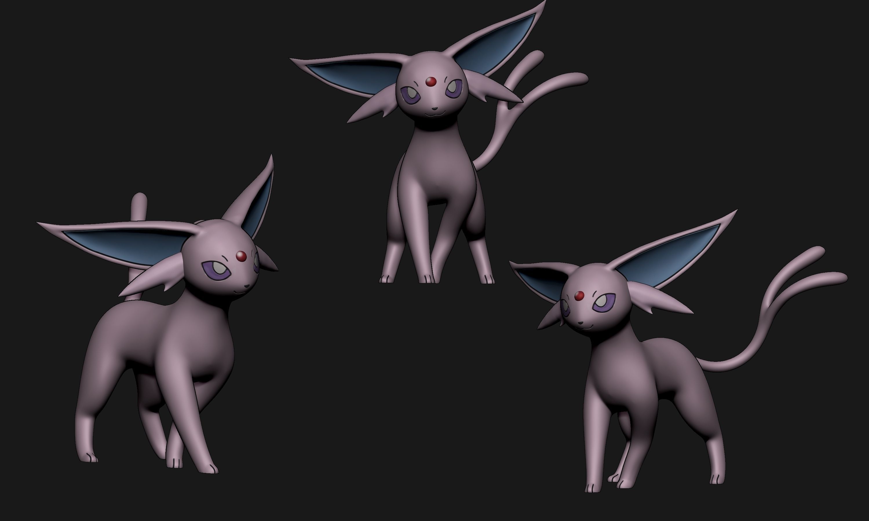 Pokemon - All Eeveelutions New Version 3D print model_24