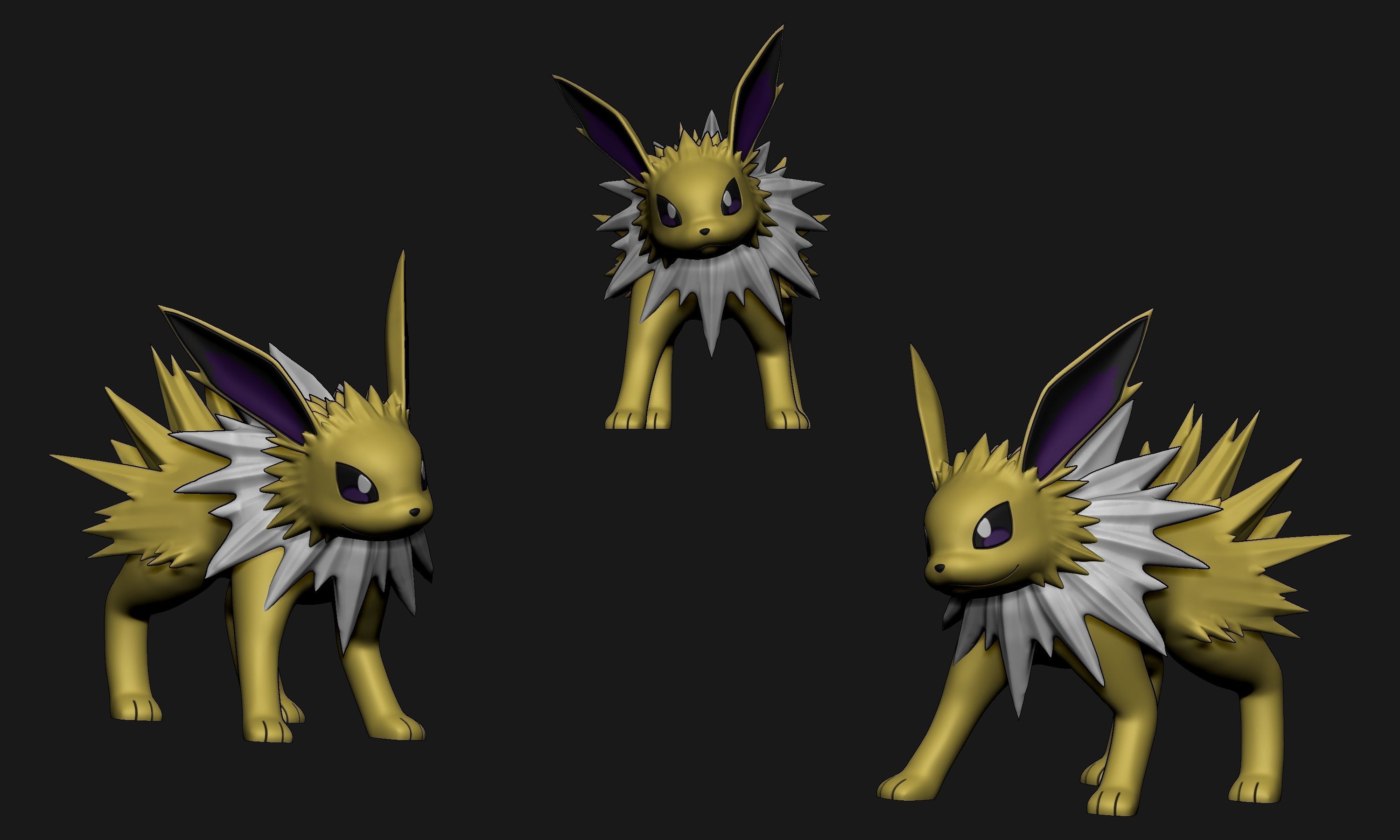 Pokemon - All Eeveelutions New Version 3D print model_8