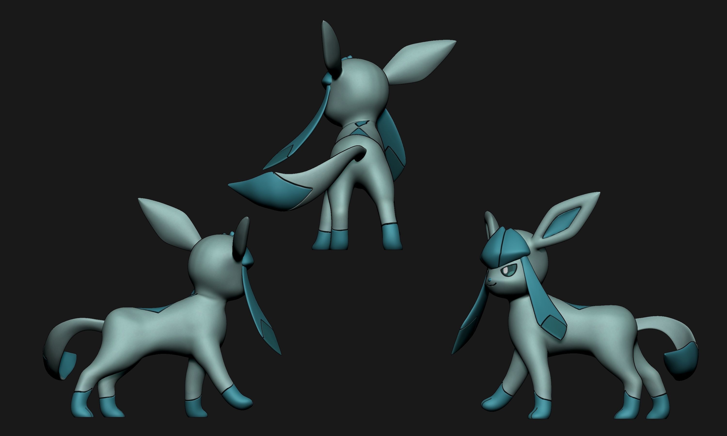 Pokemon - All Eeveelutions New Version 3D print model_18