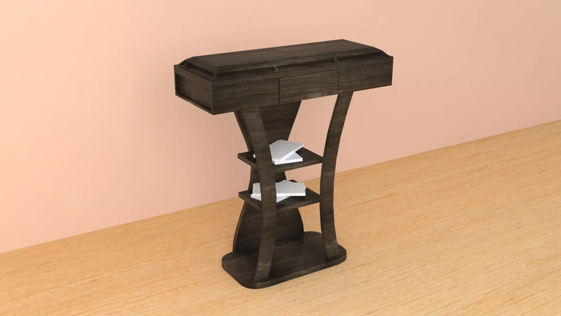 3D model Wooden Furniture Console Table VR / AR / low-poly | CGTrader