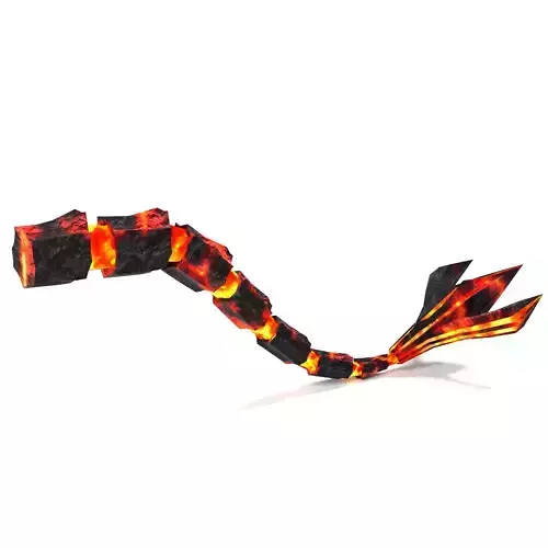 Dragon Tail Low-poly 3D model