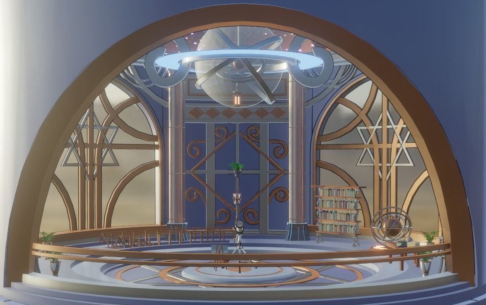 blenderScene of Starry Piano Hall 3D model_11