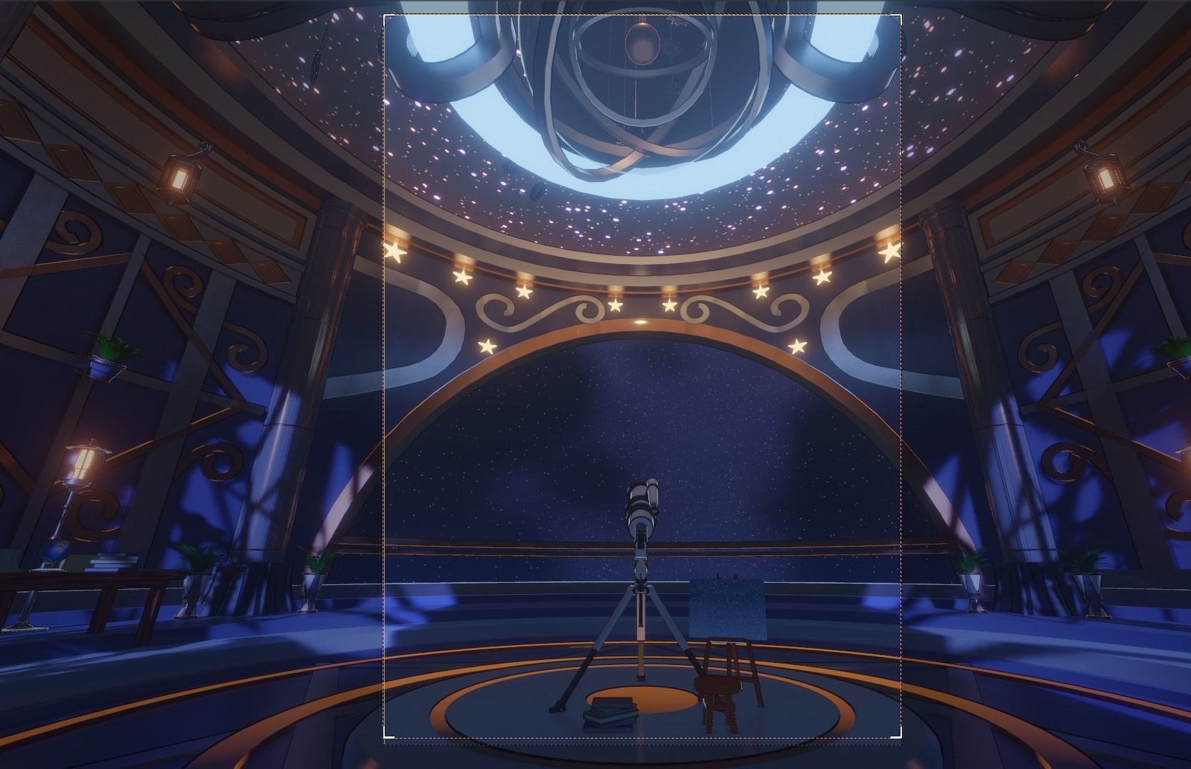 blenderScene of Starry Piano Hall 3D model_6