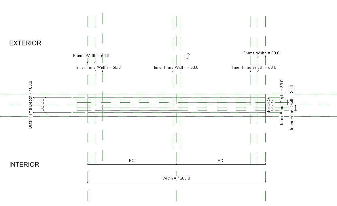 Double Panel Sliding Window 3D model_1