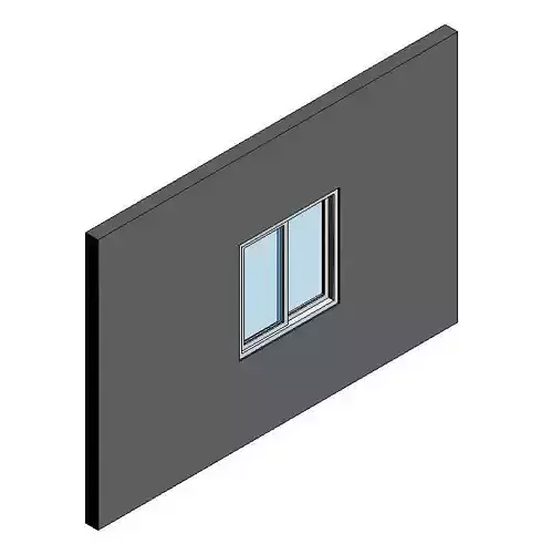 Double Panel Sliding Window 3D model