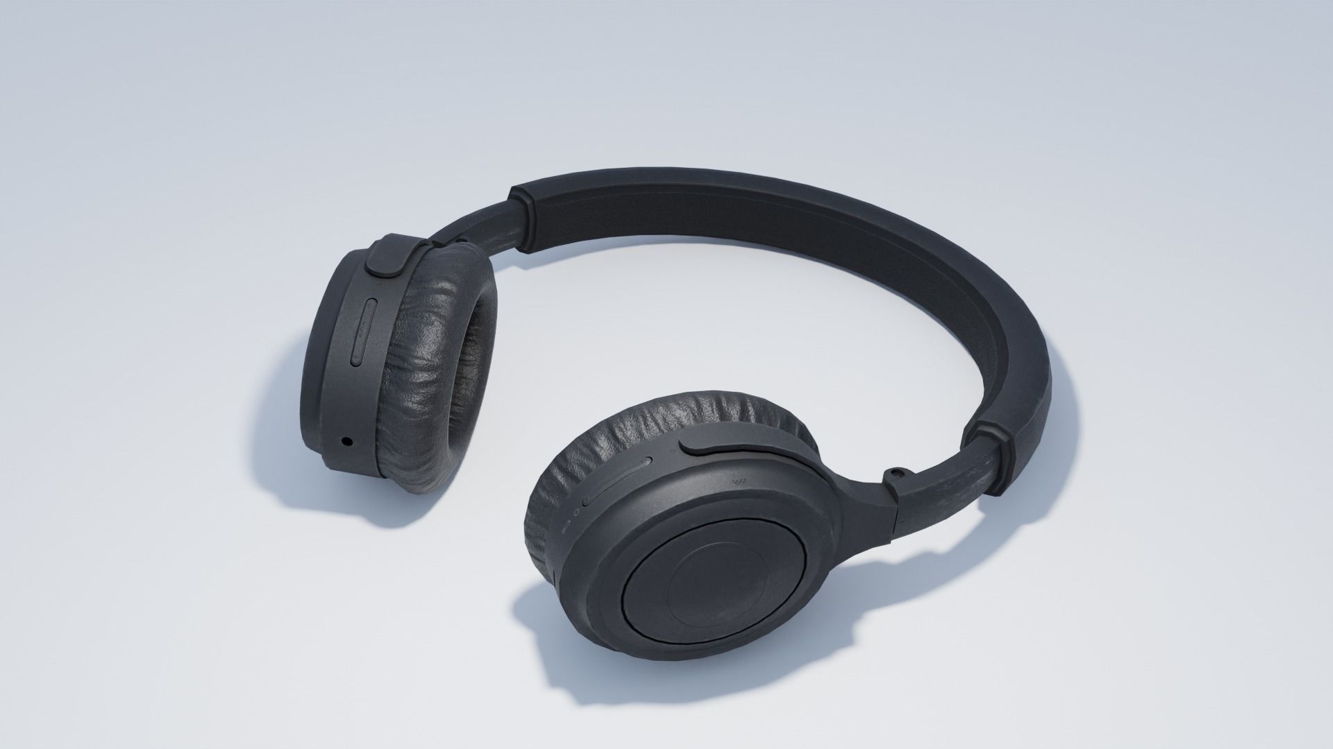 Headphones Low-poly 3D model_6